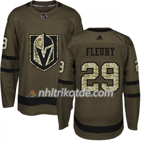 Vegas Golden Knights Trikot Marc-Andre Fleury 29 Adidas 2017-2018 Camo Grün Authentic - Herren